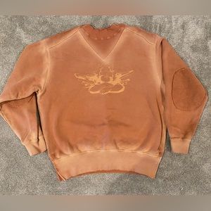 Boys Lie Rust Brown Crewneck Sweatshirt with Graphic